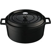 LAVA ROUND CASSEROLE MATT BLACK - (Ø)?14 CM - Mabrook Hotel Supplies
